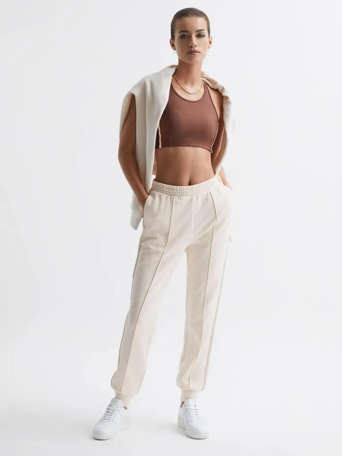 Reiss Trousers Baja Blair The Upside Side Stripe Joggers Natural 8211 Women