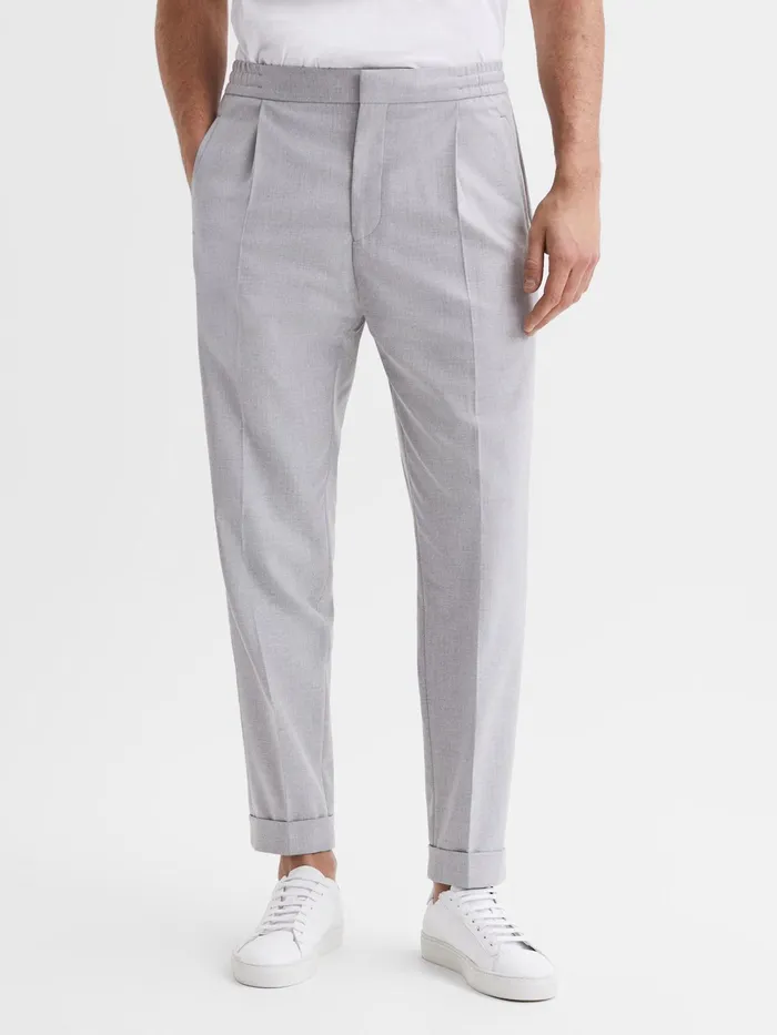Reiss Trousers Brighton Pleat Front Trousers Airforce Blue 8211 Men