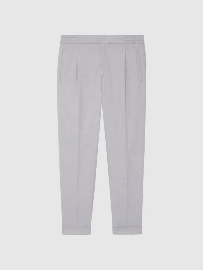 Reiss Trousers Brighton Pleat Front Trousers Airforce Blue 8211 Men