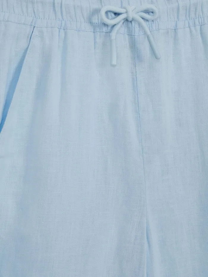 Reiss Trousers Cleo Linen Drawstring Trousers Ice Blue 8211 Children