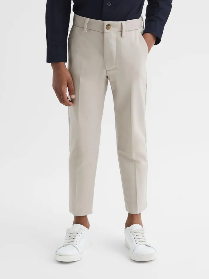 Reiss Trousers Eastbury Slim Fit Chinos Stone 8211 Children