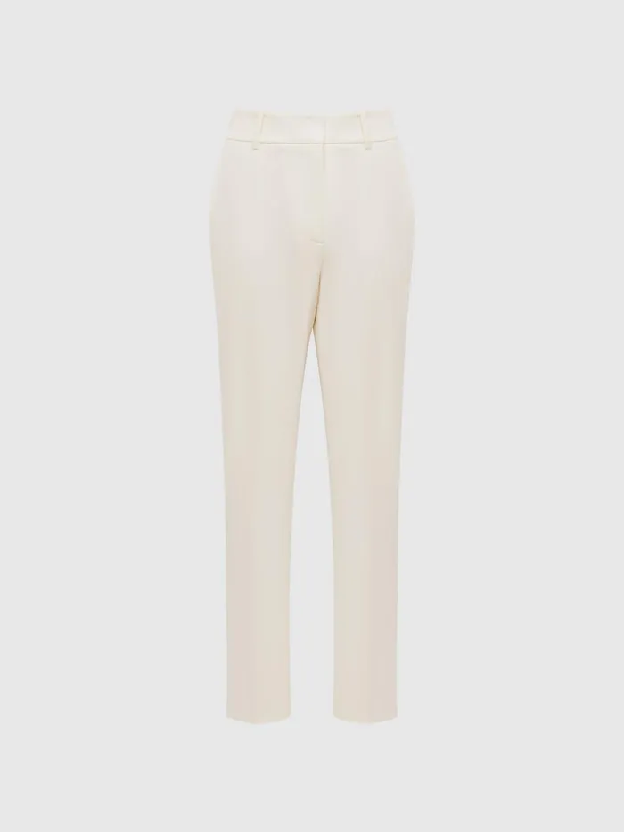 Reiss Trousers Ember Highrise Slim Leg Trousers Camel 8211 Women