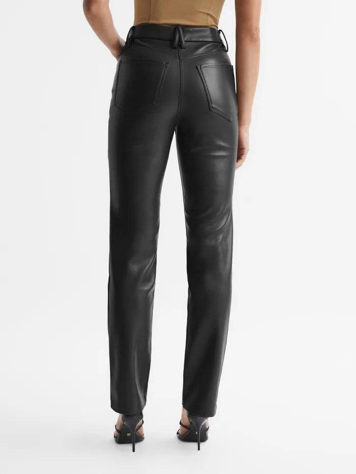 Reiss Trousers Good American Good American Better Than Leather Pants Black 8211 Women