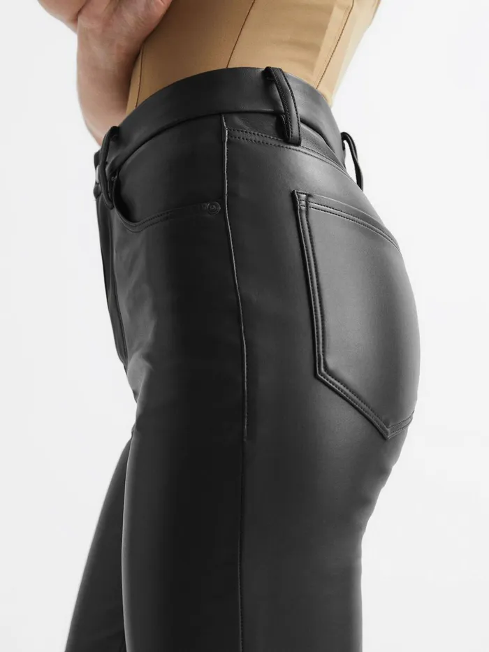 Reiss Trousers Good American Good American Better Than Leather Pants Black 8211 Women