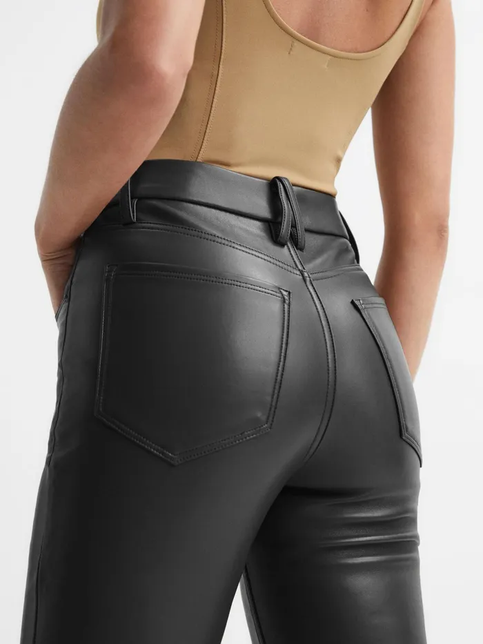Reiss Trousers Good American Good American Better Than Leather Pants Black 8211 Women