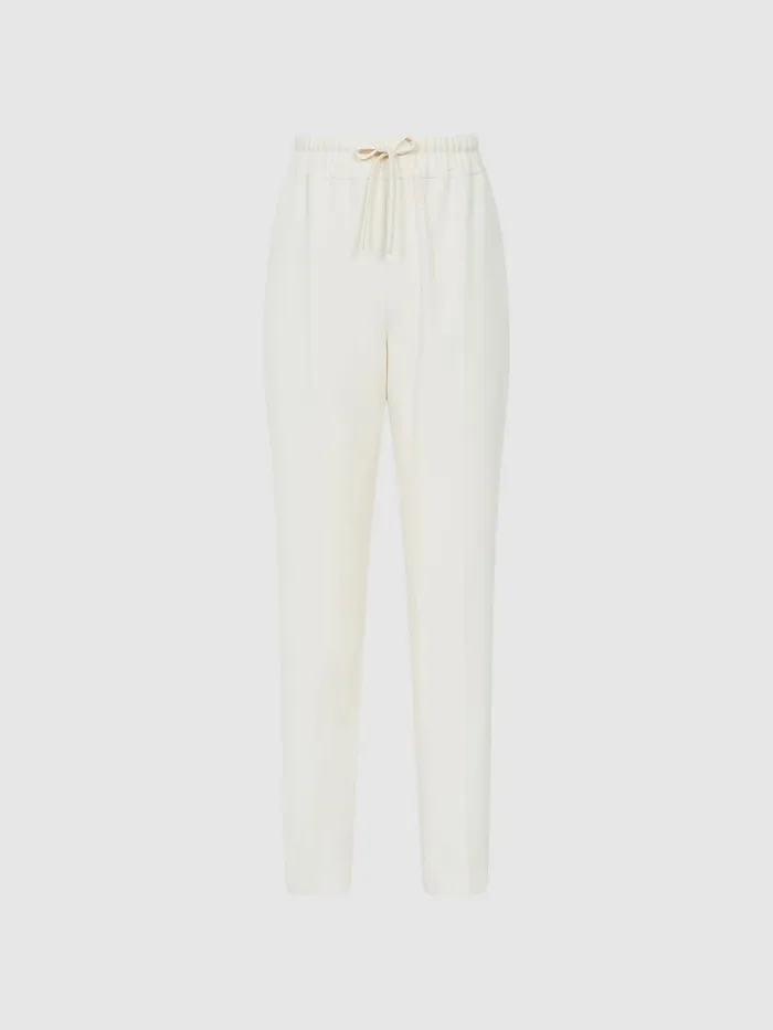 Reiss Trousers Hailey Pull On Trousers Cream 8211 Women