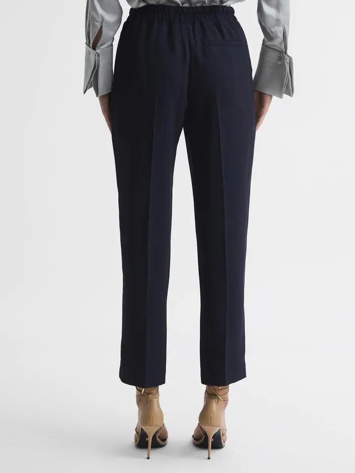 Reiss Trousers Hailey Pull On Trousers Navy 8211 Women