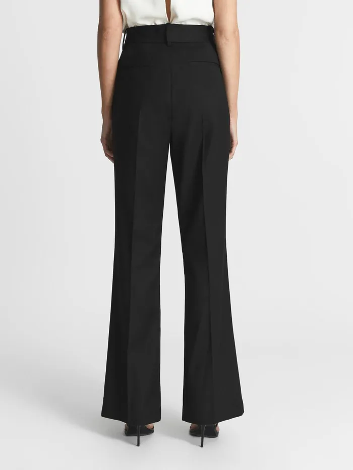 Reiss Trousers Haisley Tailored Flare Trousers Black 8211 Women