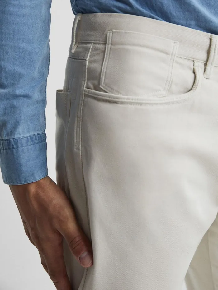 Reiss Trousers Hammond Brushed Cotton Relaxed Fit Trousers Stone 8211 Men