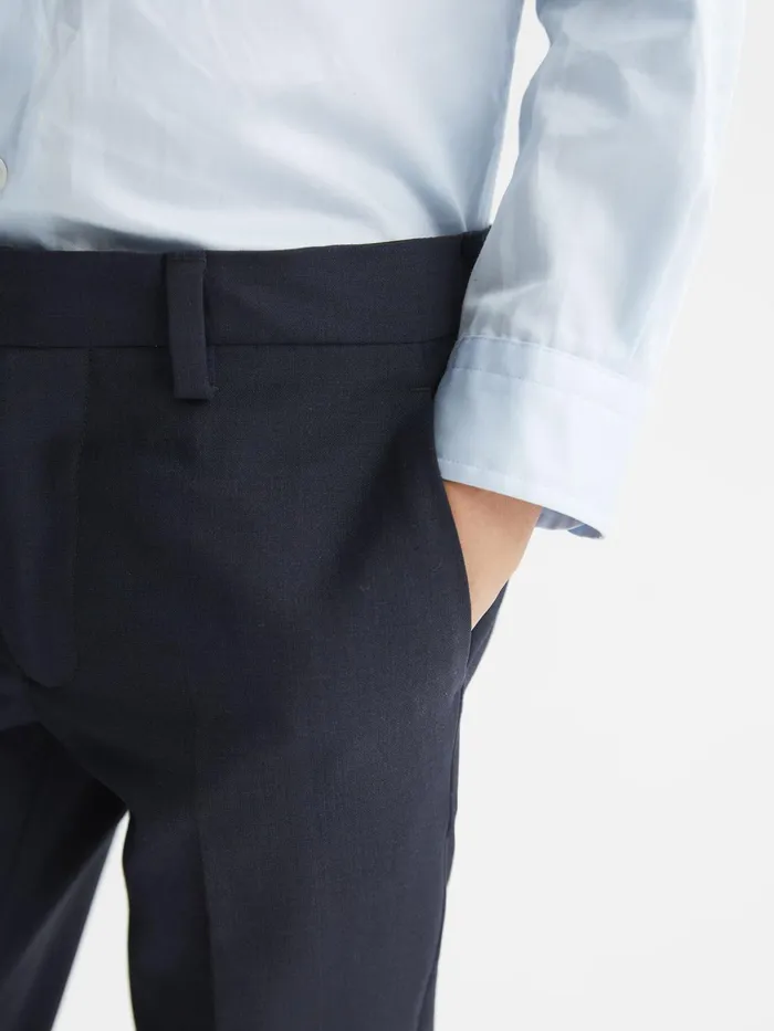 Reiss Trousers Hope Modern Fit Mixer Trousers Navy 8211 Children