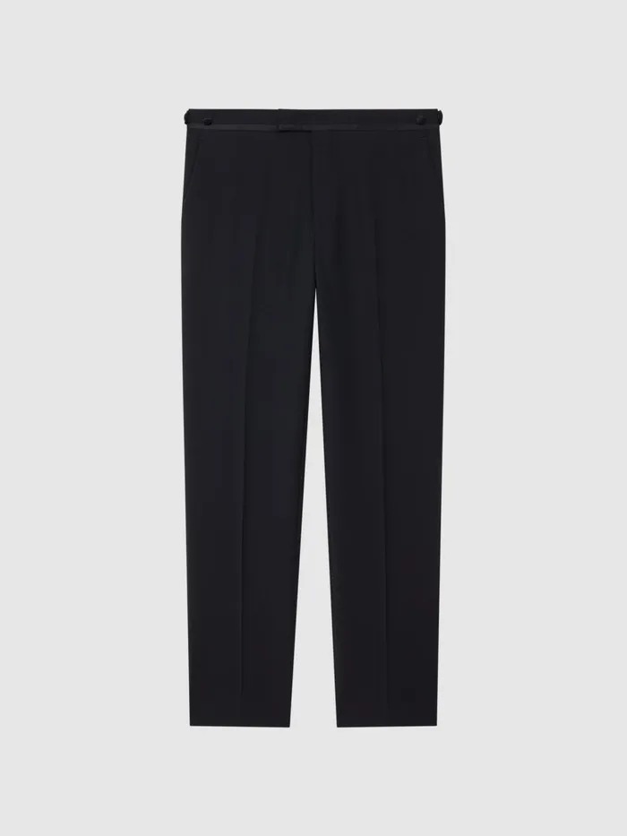Reiss Trousers Hope Modern Fit Travel Trousers Navy 8211 Men