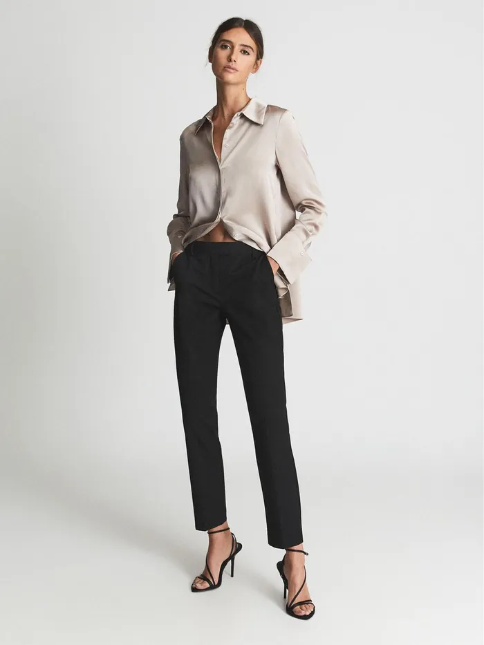 Reiss Trousers Joanne Slim Fit Tailored Trousers Black 8211 Women