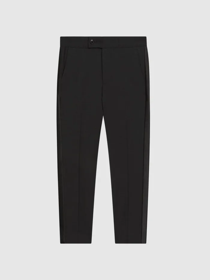 Reiss Trousers Knightsbridge Tuxedo Satin Stripe Trousers Black 8211 Children