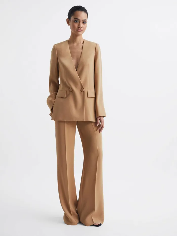 Reiss Trousers Margeaux Wide Leg Trousers Black 8211 Women