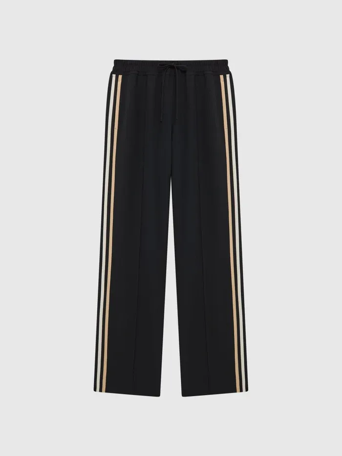 Reiss Trousers Odell Wide Leg Pull On Trousers Black 8211 Women