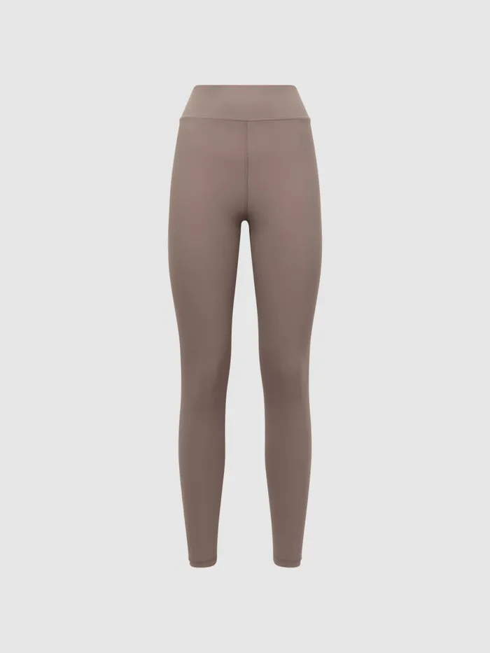 Reiss Trousers Peached The Upside Mid Rise Leggings Light Brown 8211 Women