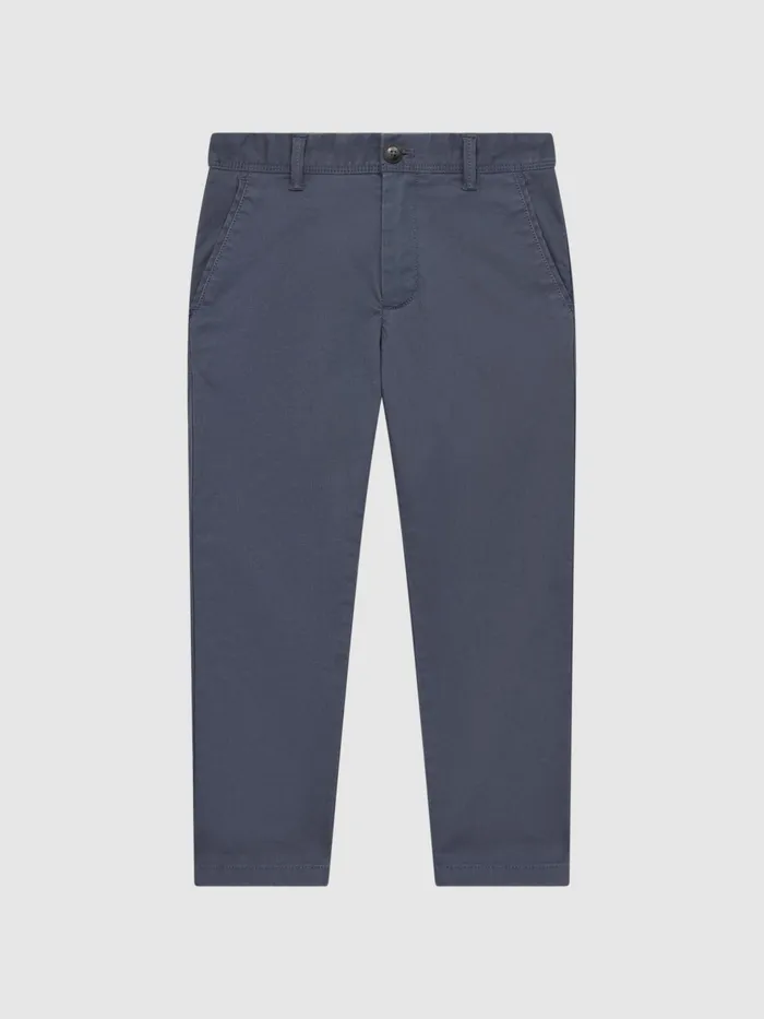 Reiss Trousers Pitch Slim Fit Casual Chinos Bright Airforce 8211 Children