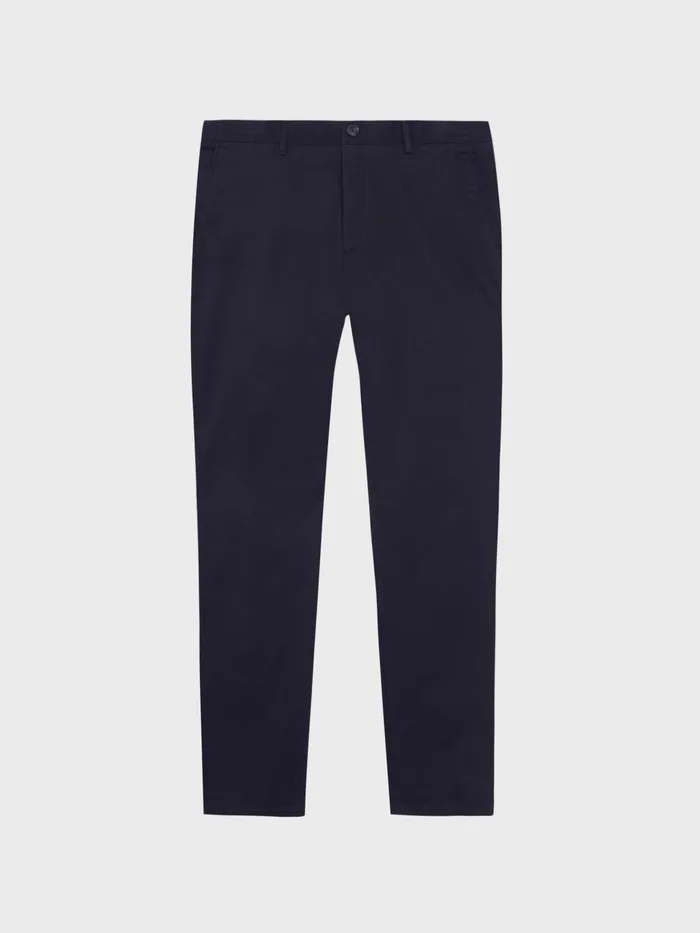 Reiss Trousers Pitch Slim Fit Washed Chinos Navy 8211 Men