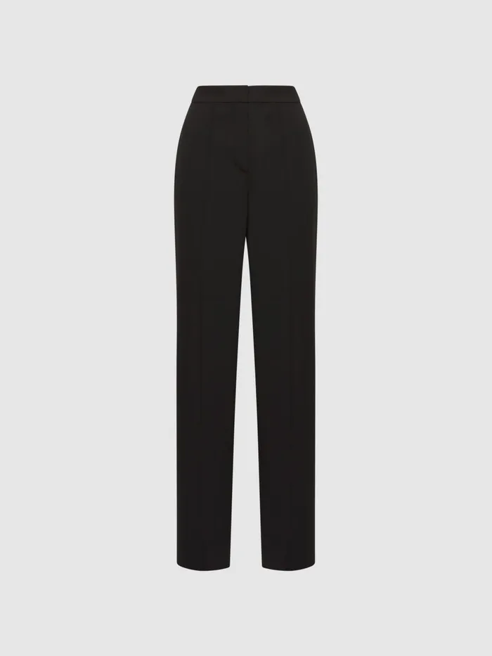 Reiss Trousers Theo Wide Wide Leg Side Stripe Trousers Black 8211 Women