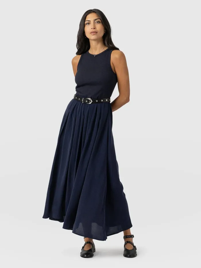 Renee Contrast Dress 8211 Navy Navy Women Saint And Sofia Dresses