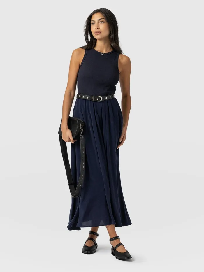 Renee Contrast Dress 8211 Navy Navy Women Saint And Sofia Dresses