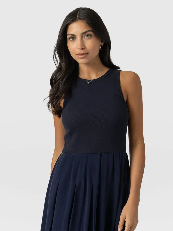 Renee Contrast Dress 8211 Navy Navy Women Saint And Sofia Dresses