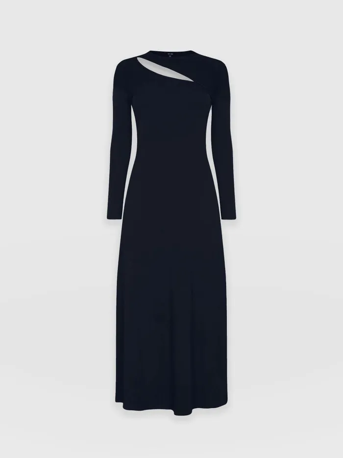 Reveal Viscose Runway Dress 8211 Navy Navy Women Saint And Sofia Dresses