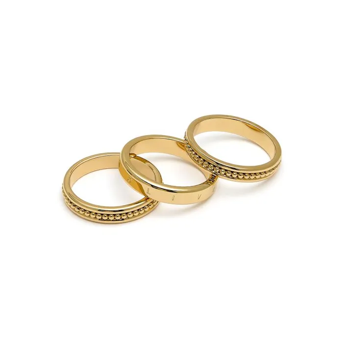 Rings Women Olivia Burton Ever Stacked Gold Plated Rings S