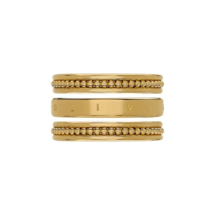 Rings Women Olivia Burton Ever Stacked Gold Plated Rings S