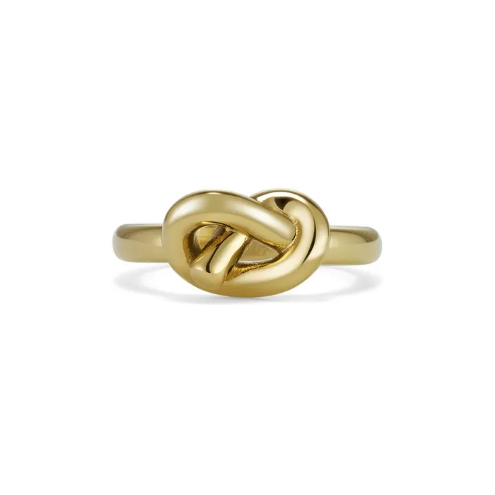 Rings Women Olivia Burton Lovers Knot Gold Plated Ring L