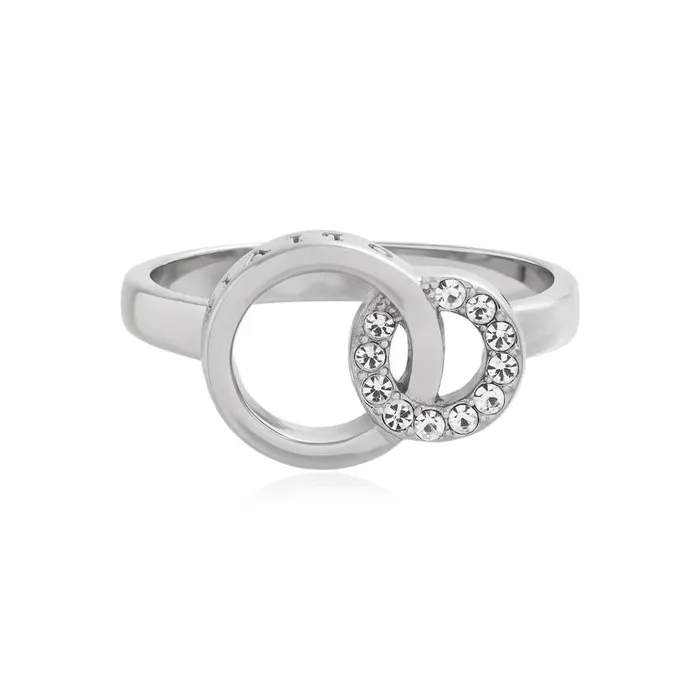 Rings Women Olivia Burton Silver Interlink Ring