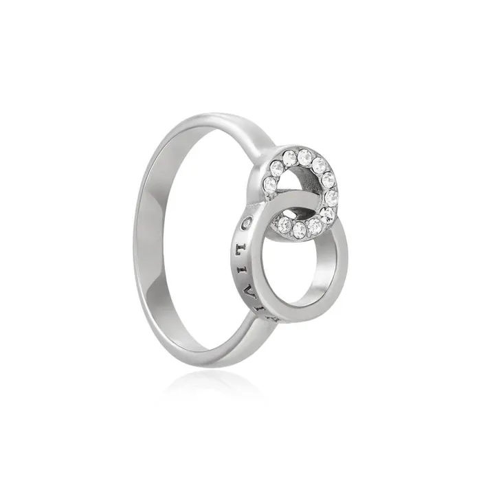Rings Women Olivia Burton Silver Interlink Ring