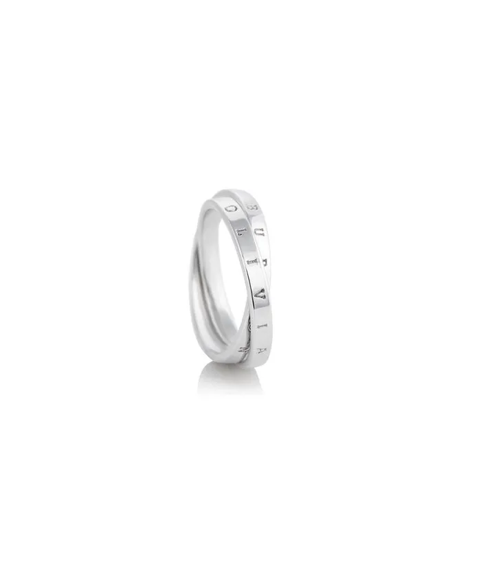 Rings Women Olivia Burton Silver Interlink Ring M Rings Women Olivia Burton Silver Interlink Ring M