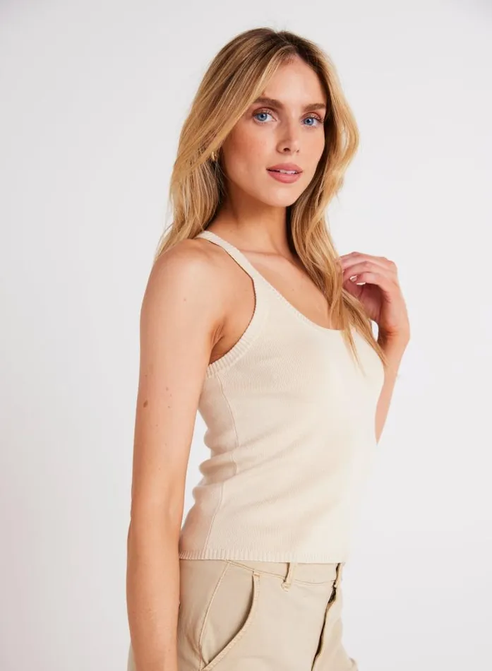 Rounded Neck Linen Jersey Tank 8211 Seashell Sand Women Bella Dahl Sleeveless Rounded Neck Linen Jersey Tank 8211 Seashell Sand Women Bella Dahl Sleeveless