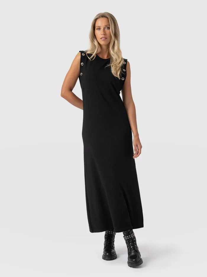 Rowan Dress 8211 Black Eyelet Black Eyelet Women Saint And Sofia Dresses