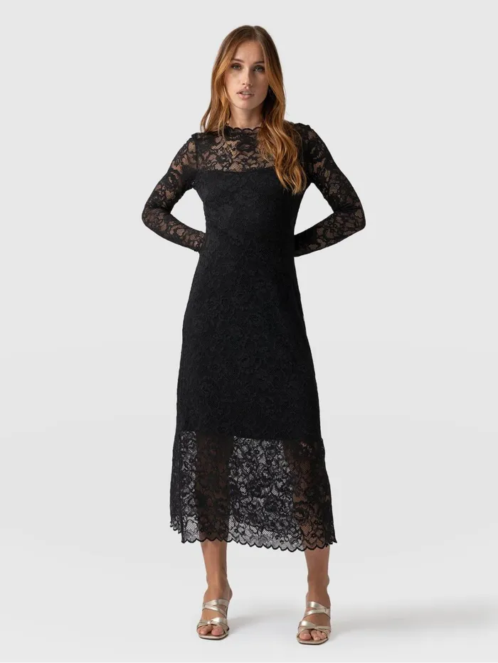Runway Lace Dress 8211 Black Black Women Saint And Sofia Dresses