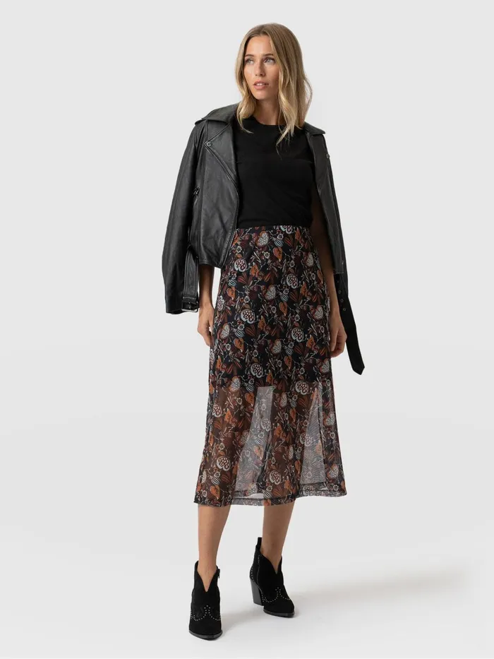 Runway Mesh Skirt 8211 70039s Paisley 70039s Paisley Women Saint And Sofia Skirts
