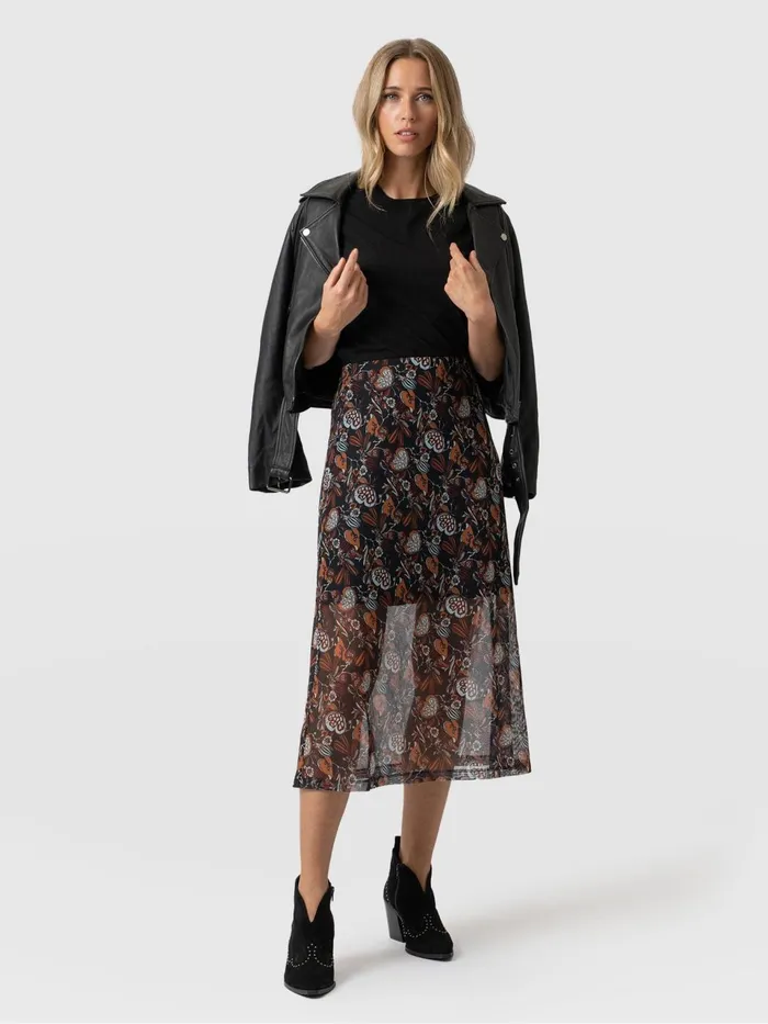 Runway Mesh Skirt 8211 70039s Paisley 70039s Paisley Women Saint And Sofia Skirts