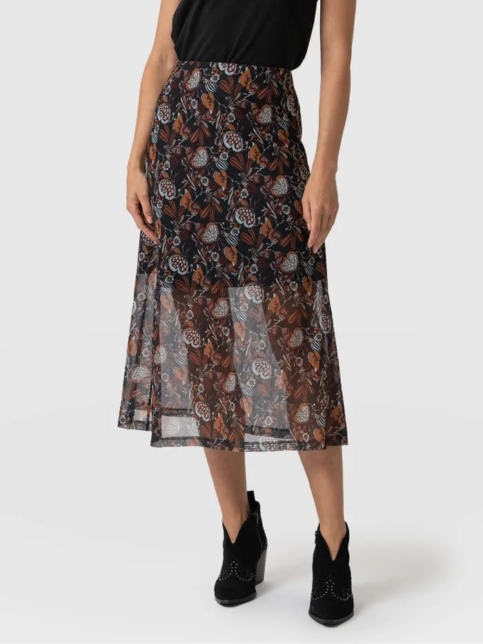 Runway Mesh Skirt 8211 70039s Paisley 70039s Paisley Women Saint And Sofia Skirts