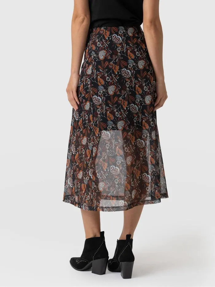 Runway Mesh Skirt 8211 70039s Paisley 70039s Paisley Women Saint And Sofia Skirts