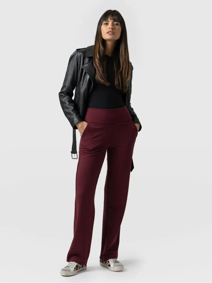 Runway Pant 8211 Burgundy Burgundy Women Saint And Sofia Pants