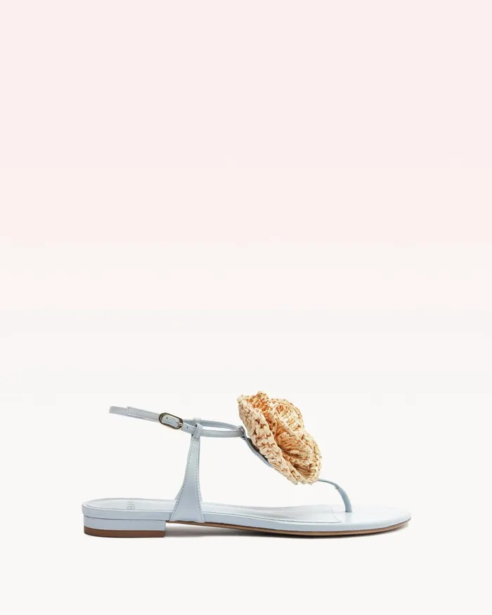Sadie Flower Flat Serene Blue Women Alexandre Birman Flats