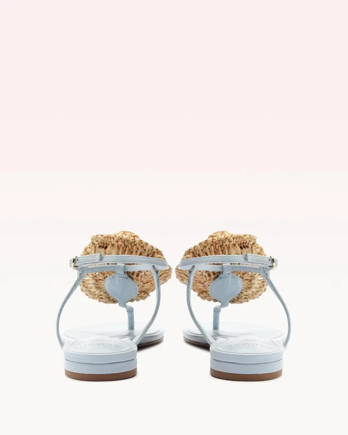 Sadie Flower Flat Serene Blue Women Alexandre Birman Flats