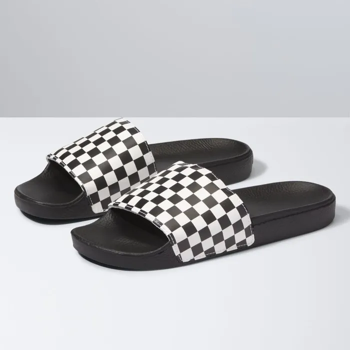 Sandals MenWomen Vans SlideOn Checkerboard White