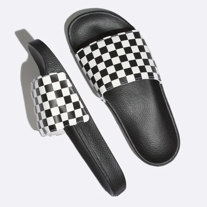 Sandals MenWomen Vans SlideOn Checkerboard White
