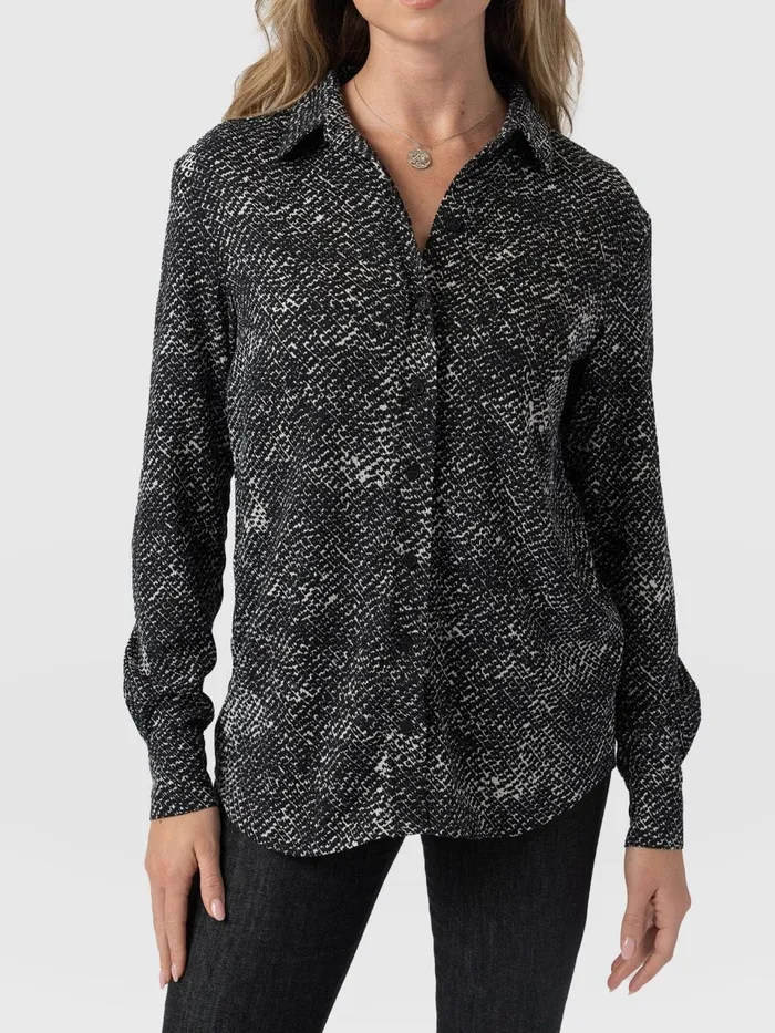 Sawyer Shirt 8211 Monochrome Gothica Monochrome Gothica Women Saint And Sofia Blouses and Shirts