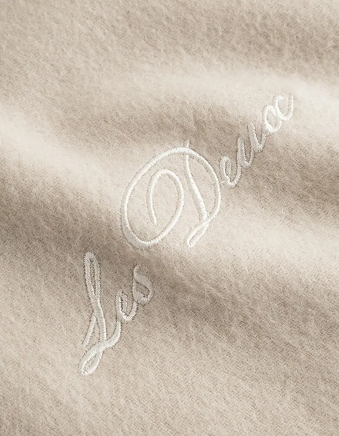 Scarves Men Les Deux Wayne Wool Scarf 8211 Ivory