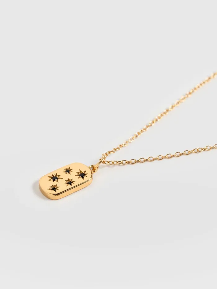 Scatter Star Charm Necklace 8211 GoldBlack Goldblack Women Saint And Sofia Necklaces