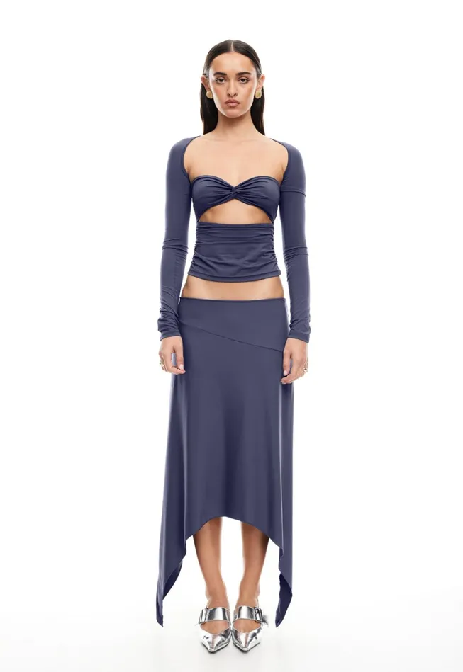 Sets and Coords Women Lioness Fashion CHERIE MIDI SKIRT Mineral Sets and Coords Women Lioness Fashion CHERIE MIDI SKIRT Mineral