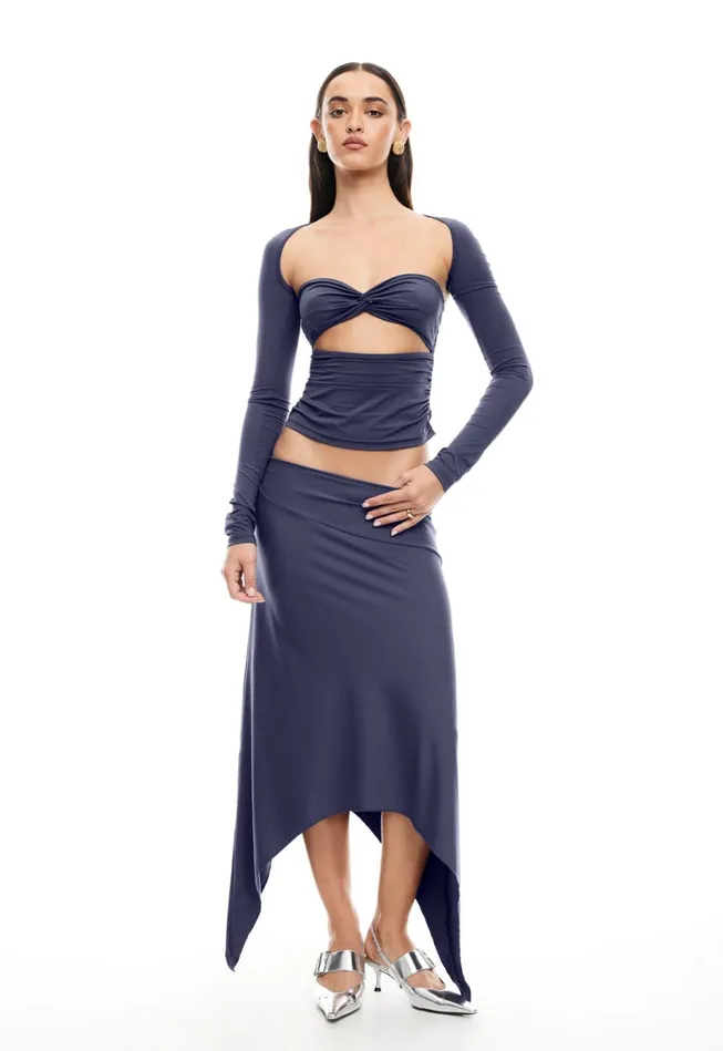 Sets and Coords Women Lioness Fashion CHERIE MIDI SKIRT Mineral Sets and Coords Women Lioness Fashion CHERIE MIDI SKIRT Mineral